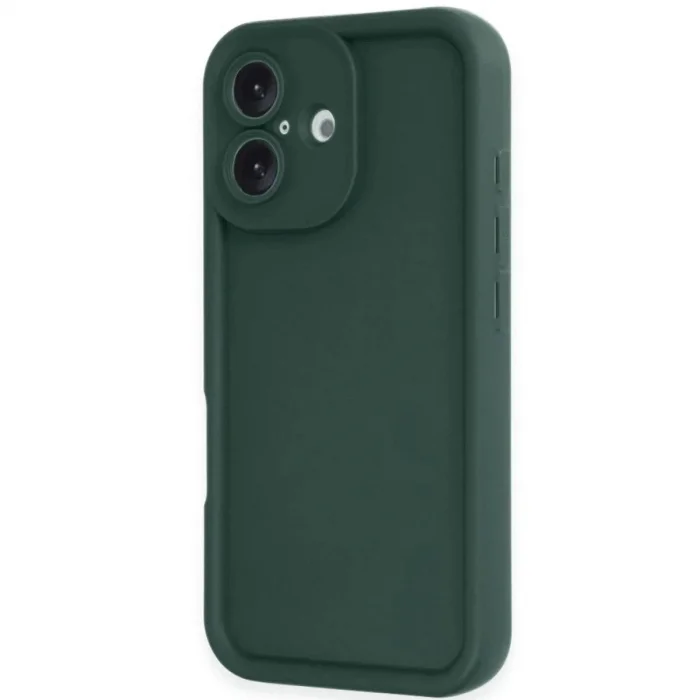 İphone 16 Kılıf Viera Silikon - Koyu Yeşil