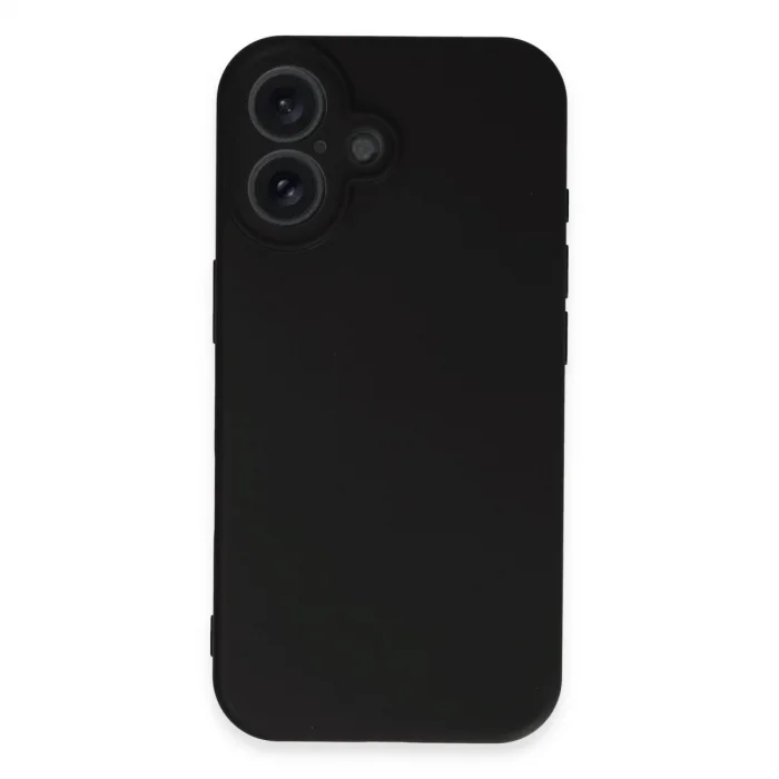 İphone 16 Plus Kılıf First Silikon - Siyah