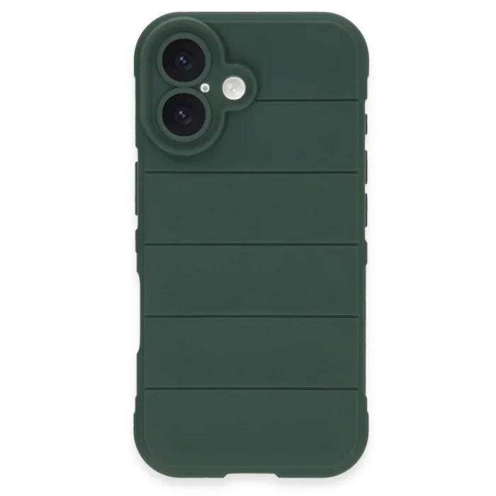 İphone 16 Plus Kılıf Optimum Silikon - Koyu Yeşil