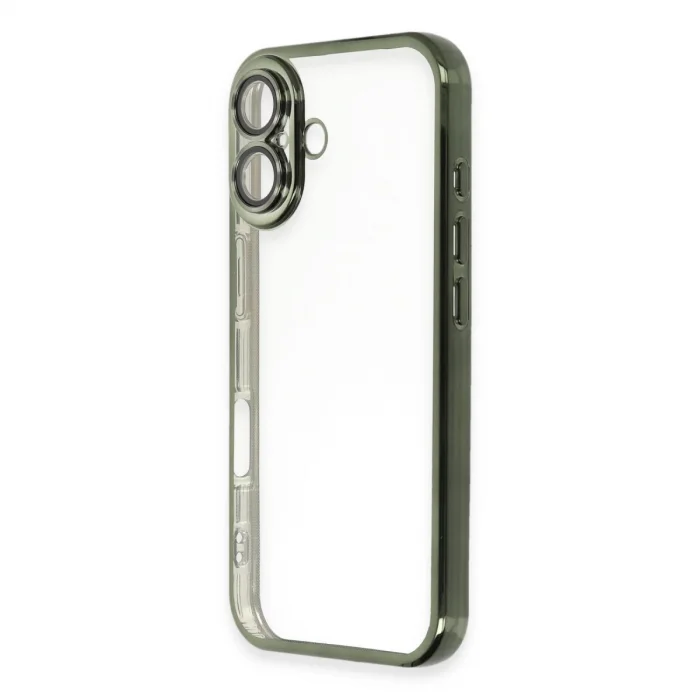 İphone 16 Plus Kılıf Razer Lensli Silikon - Yeşil