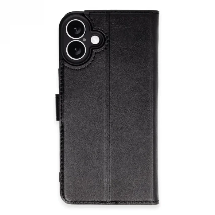 İphone 16 Plus Kılıf Trend S Plus Kapaklı Kılıf - Siyah