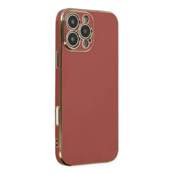 İphone 16 Pro Kılıf Volet Silikon - Kırmızı