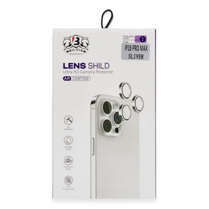 İphone 16 Pro Max Bilvis Titan Kamera Lens - Titan Gri