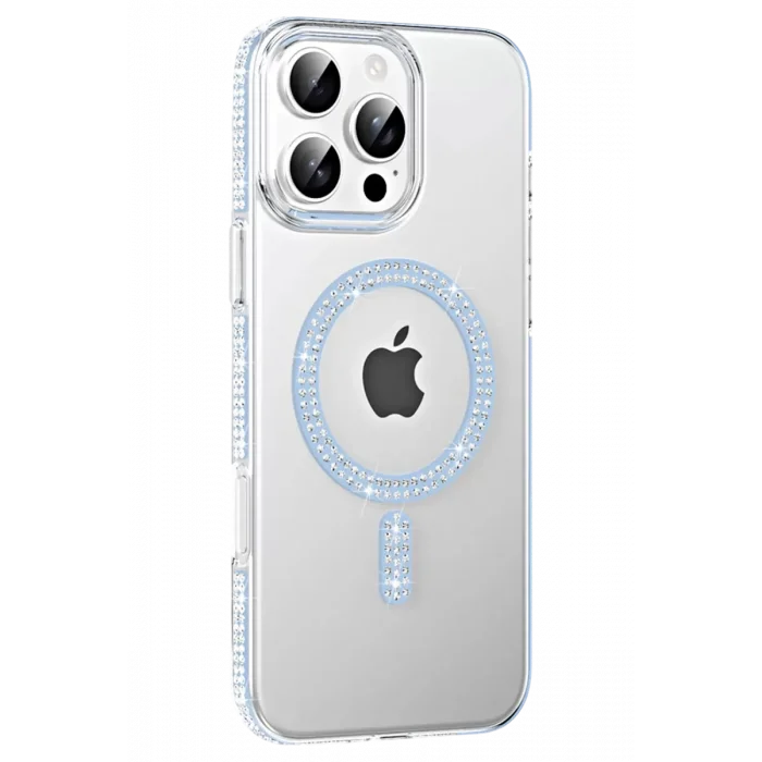 Joko Apple iPhone 16 Pro Max Uyumlu Move Taşlı Magsafe Kapak - Mavi