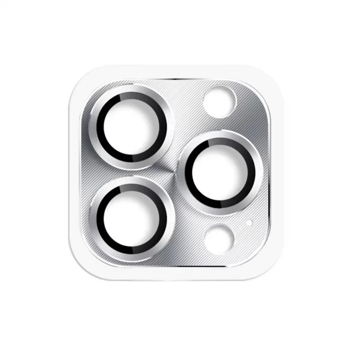 İphone 16 Pro Max Pers Alüminyum Kamera Lens - Gümüş