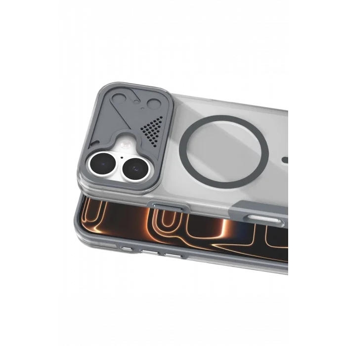 Joko Apple iPhone 16 Uyumlu Zinko Magsafe Kapak - Titan Gri