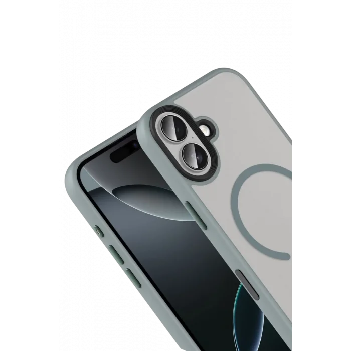 Joko Apple iPhone 17 Uyumlu Megane Magsafe Kapak - Titan Gri