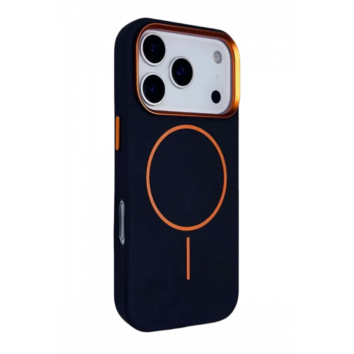 Joko Apple iPhone 17 Pro Max Uyumlu Luno Deri Magsafe Kapak - Mavi