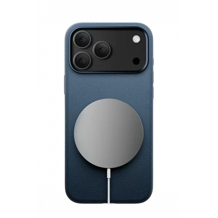 Joko Apple iPhone 17 Pro Uyumlu Wonder Deri Magsafe Kapak - Lacivert