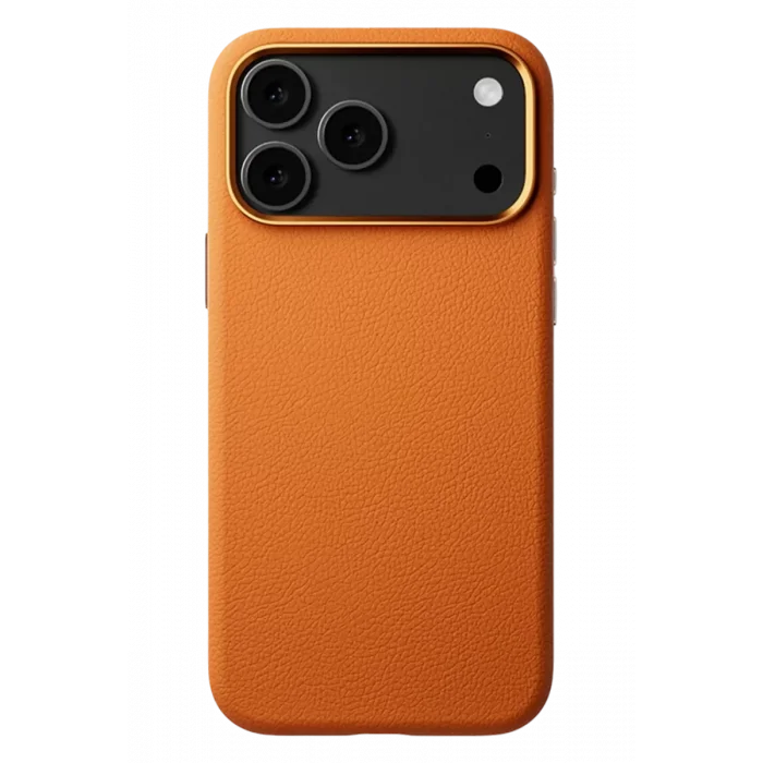 Joko Apple iPhone 17 Pro Uyumlu Wonder Deri Magsafe Kapak - Turuncu