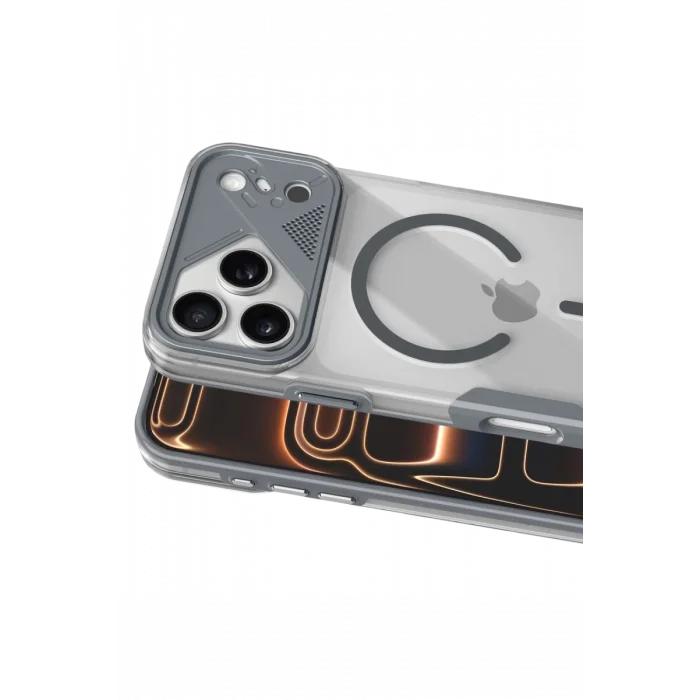 Joko Apple iPhone 17 Pro Uyumlu Zinko Magsafe Kapak - Titan Gri
