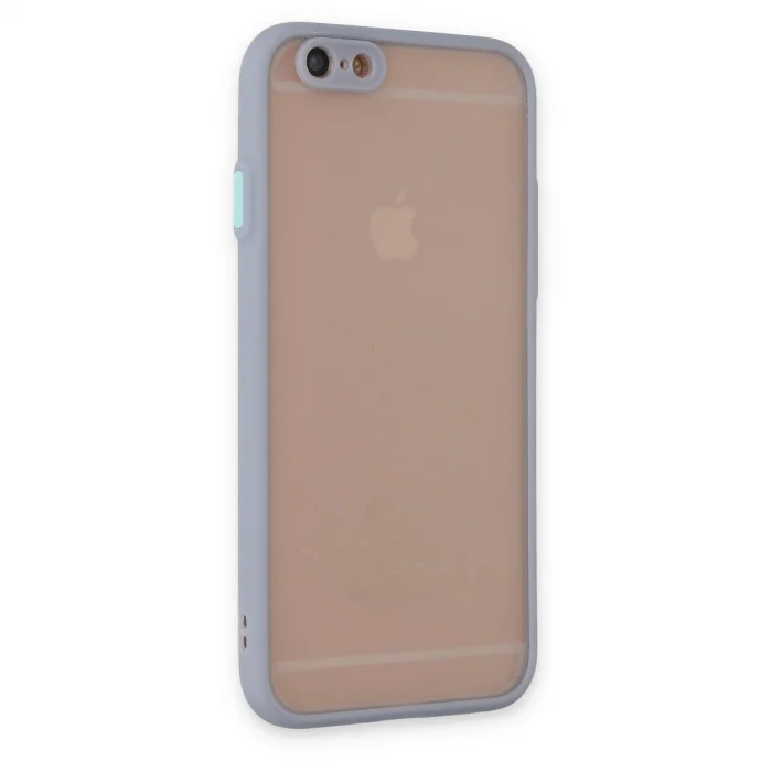 İphone 6 Kılıf Montreal Silikon Kapak - Gri