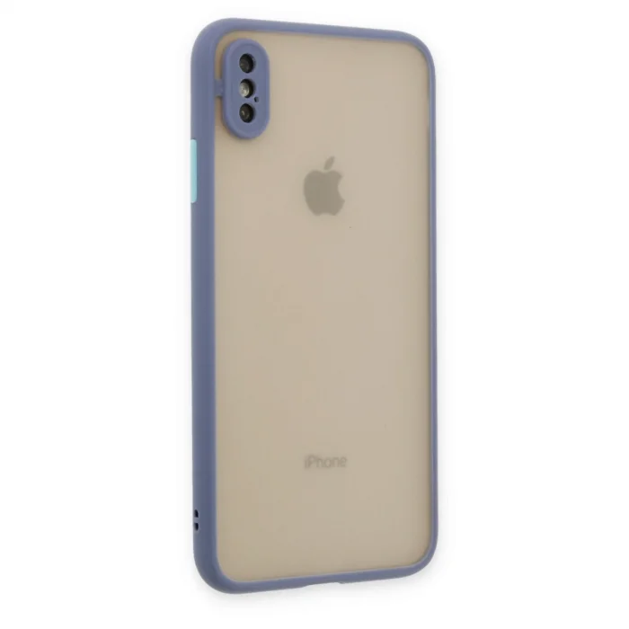 İphone X Kılıf Montreal Silikon Kapak - Gri