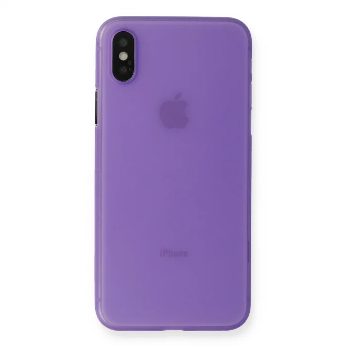 İphone Xs Max Kılıf Pp Ultra İnce Kapak - Mor