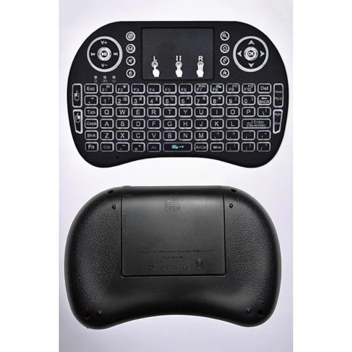 Işıklı Kablosuz Mini Q Klavye Tüm Cihazlara Uyumlu