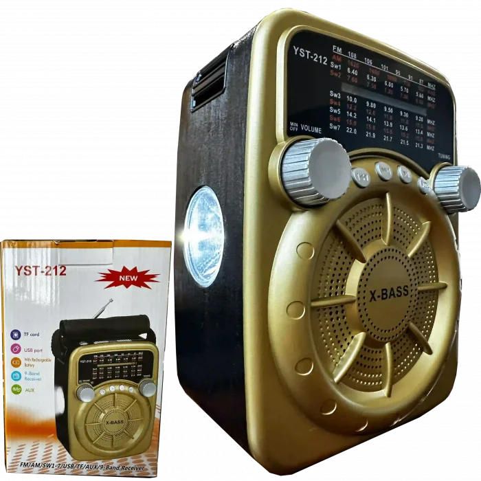 Işıklı Nostaljik Speaker Fm Bluetooth Usb Sd Card YST-212