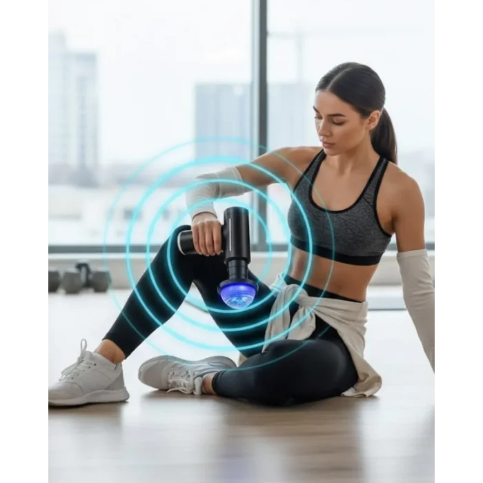 Isıtmalı Soğutmalı Masaj Tabancası 3200 RPM Sessiz Motor USB C Şarjlı