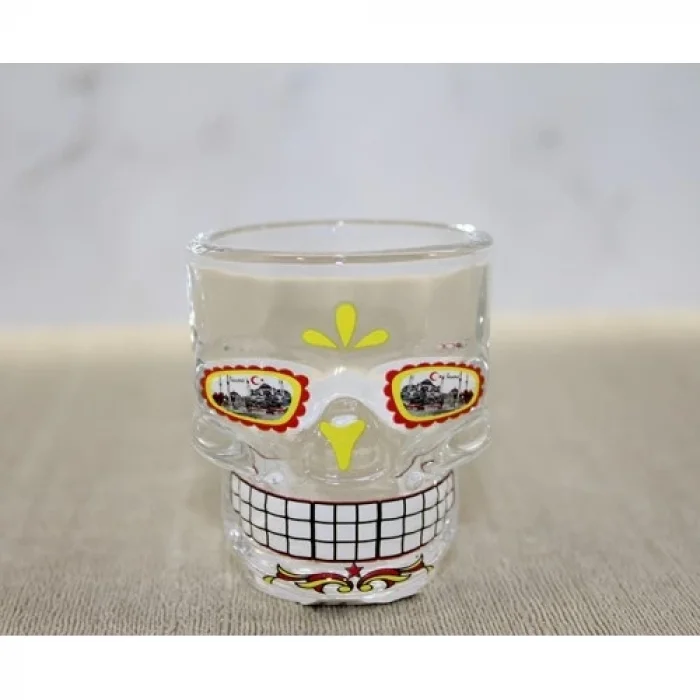 İstanbul Temalı Cam Kurukafa Shot Bardak