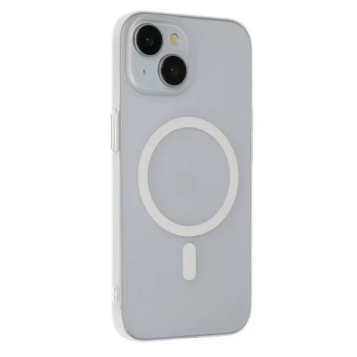 Joko Apple iPhone 15 Plus Uyumlu Tuna PC Slim Magsafe Kapak - Şeffaf