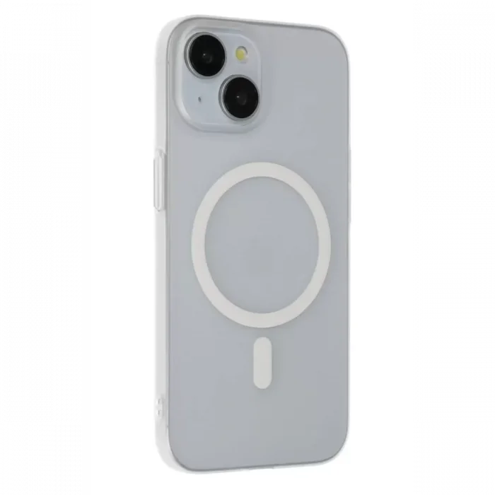 Joko Apple iPhone 15 Plus Uyumlu Tuna PC Slim Magsafe Kapak - Şeffaf
