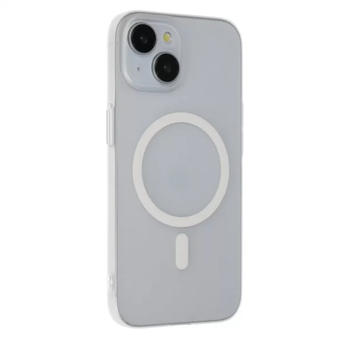 Joko Apple iPhone 15 Plus Uyumlu Tuna PC Slim Magsafe Kapak - Şeffaf