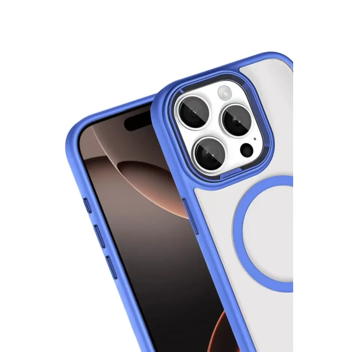 Joko Apple iPhone 15 Pro Max Uyumlu Terea Magsafe Kapak - Mavi
