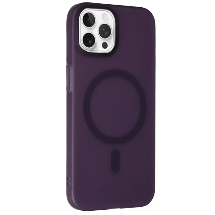 Joko Apple iPhone 15 Pro Max Uyumlu Tuna PC Slim Magsafe Kapak - Derin Mor