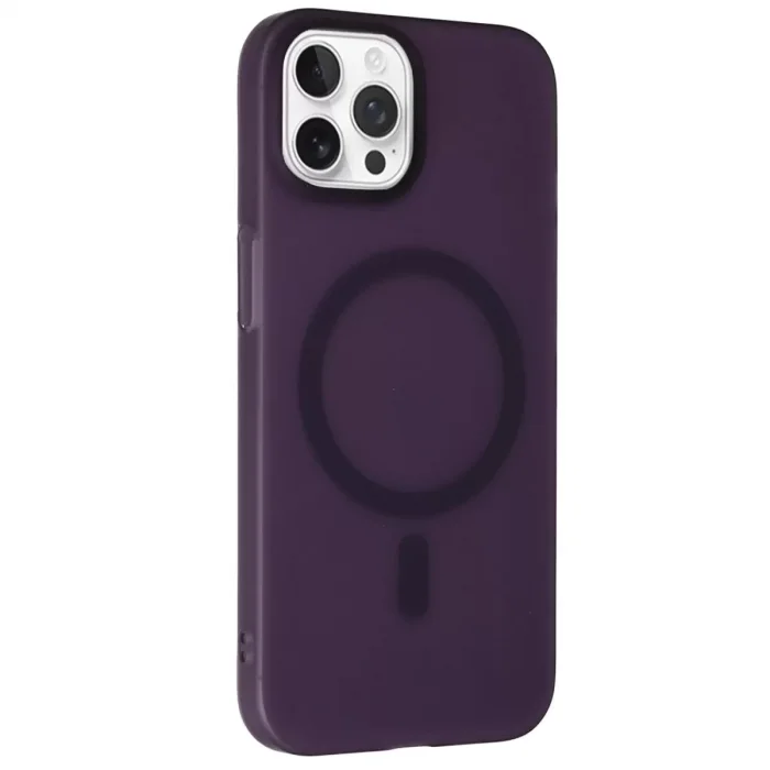 Joko Apple iPhone 15 Pro Max Uyumlu Tuna PC Slim Magsafe Kapak - Derin Mor