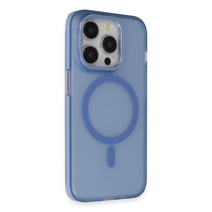 Joko İphone 14 Pro Max Frost Standlı Magsafe Kapak - Sierra Blue