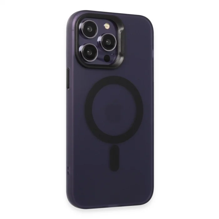 Joko İphone 14 Pro Max Kılıf Mateks Magsafe Kapak - Derin Mor