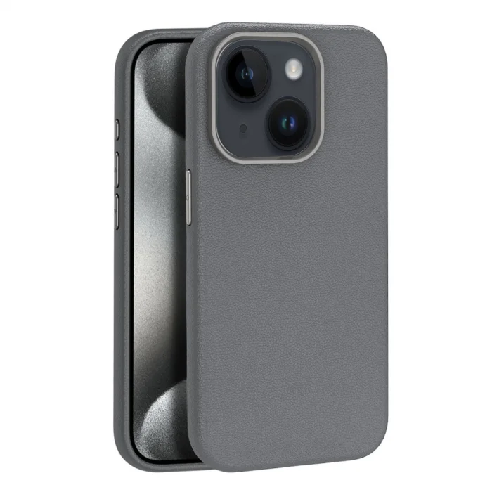 Joko İphone 15 Kılıf Wonder Deri Magsafe Kapak - Titan Gri