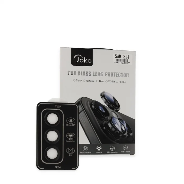 Joko Samsung Galaxy S24 Pvd Metal Kamera Lens - Siyah