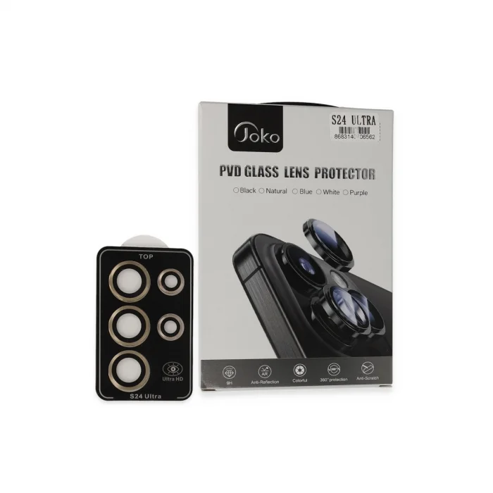 Joko Samsung Galaxy S24 Ultra Pvd Metal Kamera Lens - Gold