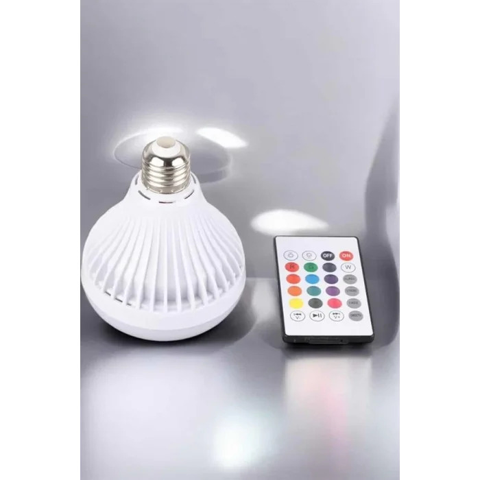 Kablosuz Bluetooth Hoparlör Led Lamba