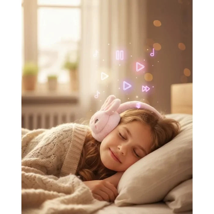 Kablosuz Peluş Bluetooth Kulaklık 40mm Hoparlör ve Mikrofonlu