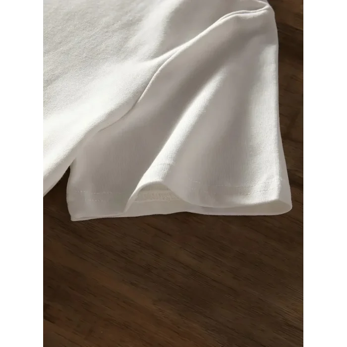 Kadın Tişört Bisiklet Yaka Brooklyn Baskılı Kısa Kollu T-shirt - Beyaz