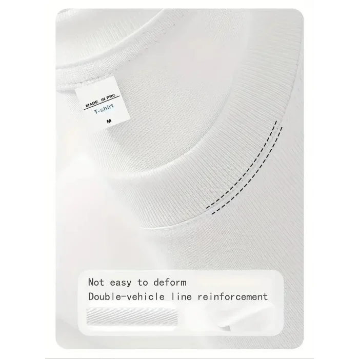 Kadın Kısa Kol Yazlık Tişört Bisiklet Yaka Baskılı Oversize T-Shirt - Beyaz