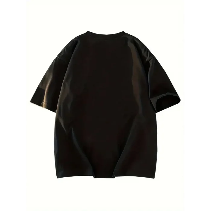 Kadın T-shirt Bisiklet yaka  NY Baskılı kısa kol Tişört - Siyah