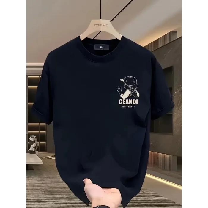 Kadın T-Shirt  GANDHI The Project Baskılı Kısa Kollu tişört - Siyah