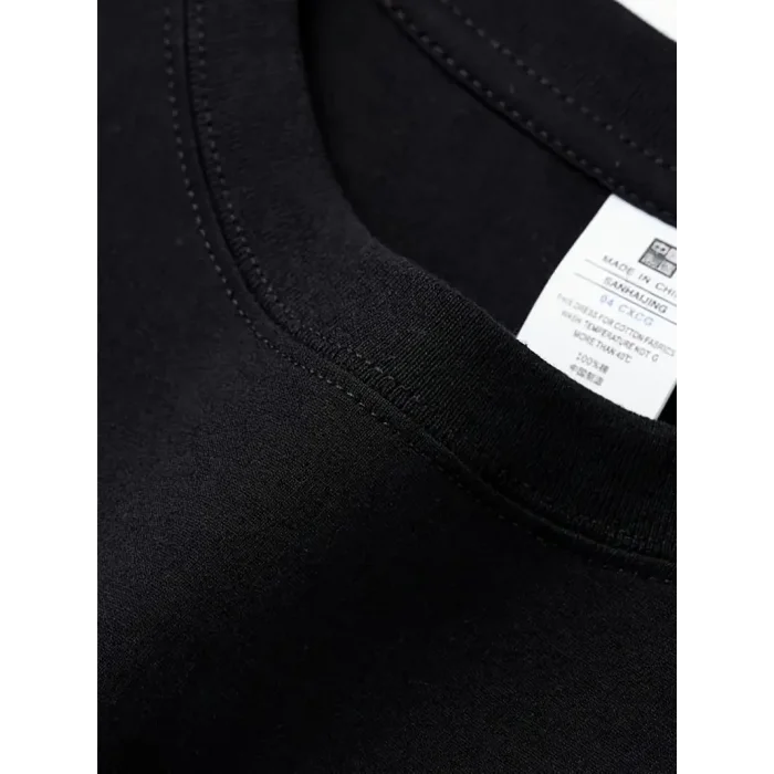 Kadın T-Shirt  GANDHI The Project Baskılı Kısa Kollu tişört - Siyah