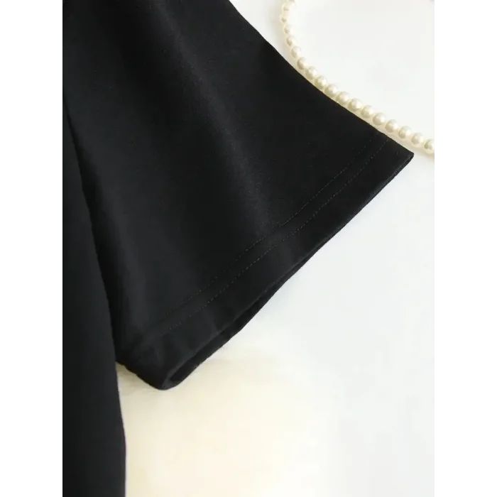 Kadın T-Shirt Ive Got Your Back Basklı tişört - Siyah