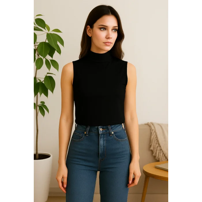 Kadın Kolsuz Body-(17952)