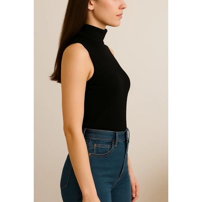 Kadın Kolsuz Body-(17952)