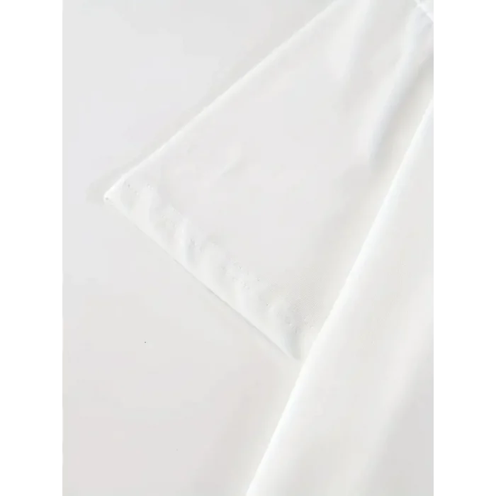 Kadın Kısa Kol Yazlık Tişört Bisiklet Yaka Baskılı Oversize T-Shirt - Beyaz