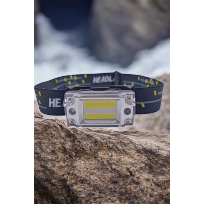 Kafa Lambası Led Fener Pratik Taşınabilir Ayarlanabilir USB Şarjlı