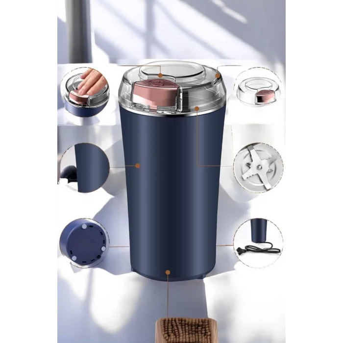 Kahve Ve Baharat Öğütücü Dayanıklı Paslanmaz Çelik Kolay Kullanım