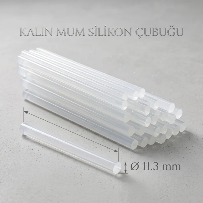Kalın Mum Silikon Çubuğu - 11.3 mm - 1 Kilogram