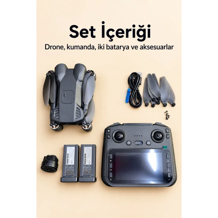 Kameralı Drone Katlanır Gövde ve Yedek Pervane Seti