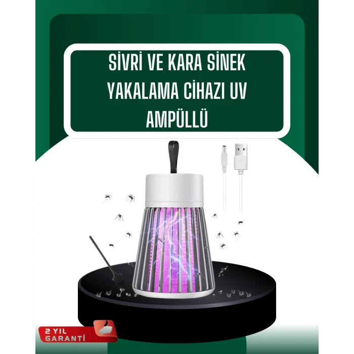 Kamp ve Bahçe İçin Şarjlı Böcek Kovucu Lamba