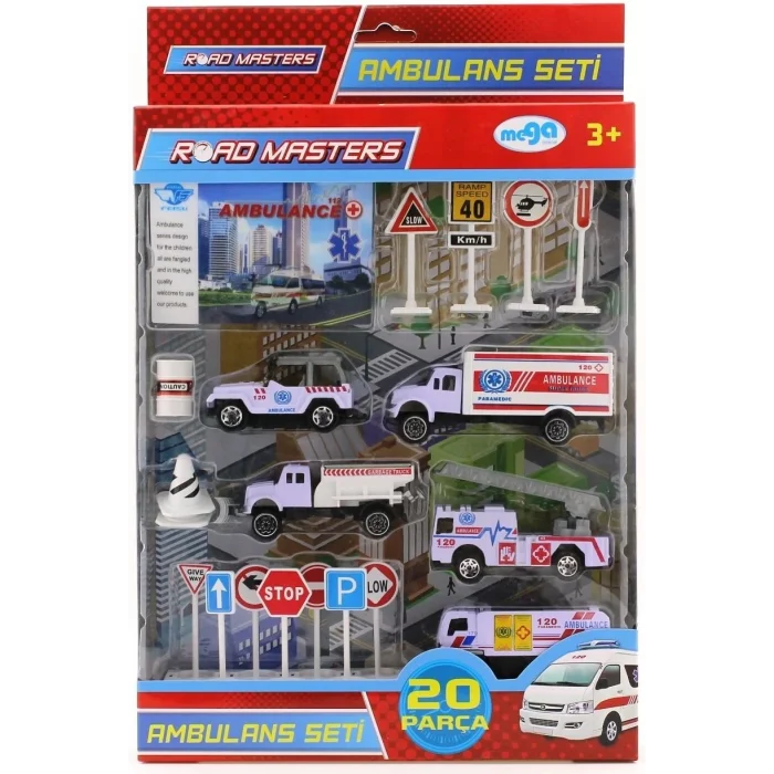 Kamyonlu Metal Ambulans Seti  Jp9105